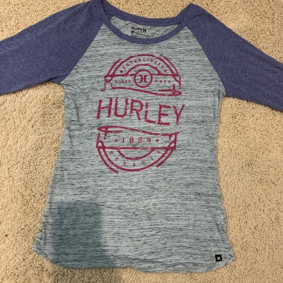 Hurley 3/4 Sleeve Shirt size Small - Picture 2 of 4
